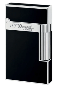 S.T. Dupont Ligne 2 Natural Black Lacquer Palladium Finish Lighter