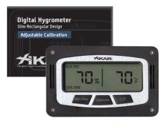 XIKAR Adjustable Rectangular Digital Hygrometer