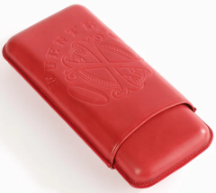 Opus X Society Spanish Nobuk Leather Case Red