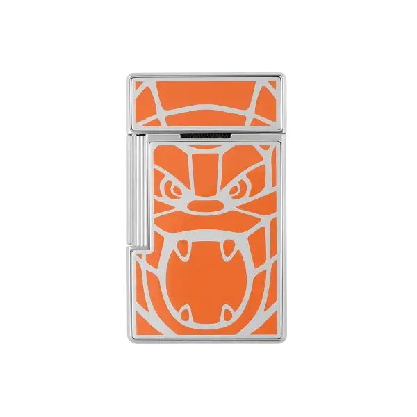 025063_3 ST Dupont Biggy Orange Kong Lighter - Back