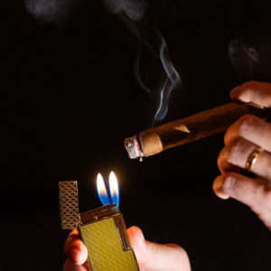 S.T Dupont Dragon Scales Lighter Honey and Golden