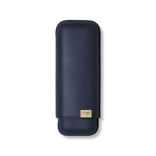 Davidoff BLue cigar case Davidoff Iconic Cigar Case Blue Leather