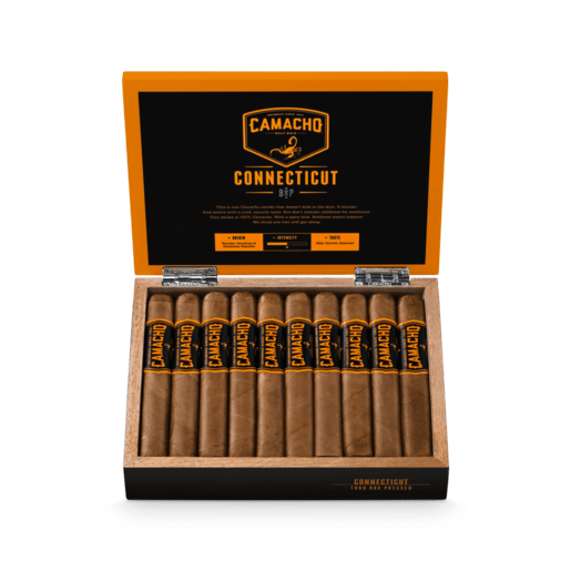 Default-515Wx515H-null (2) This photo shows an open box of Camacho Box Press toro's