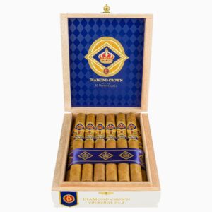 Open box of Diamond Crown Churchill #2 Cigars