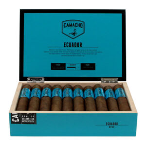 Open box of Camacho Ecuador Gordo