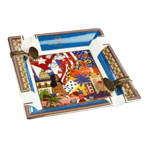 Elie Bleu Havana Miami Blue Ashtray