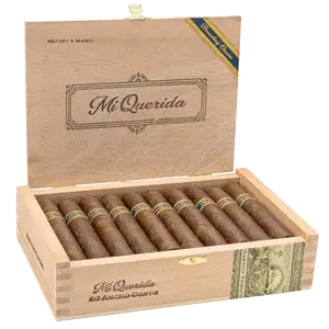 Mi Querida Ancho Corto Box of cigars open