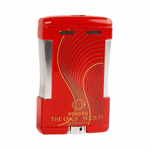 The Opus X Society Table Top Lighter Red Back