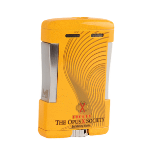 The Opus X Society Table Top Lighter Yellow Back
