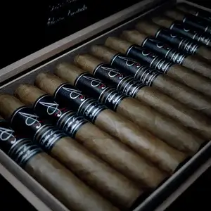 Angelenos Double Robusto open box mood shot