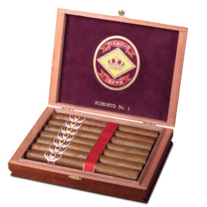 Open box of Diamond Crown Robusto #1 Cigars