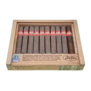 Red Meat Lovers Beef Stick open box of cigars