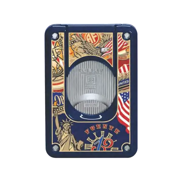 elie bleu 250th cutter back Elie Bleu Opus X 250th Anniversary Cigar Cutter - Back