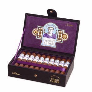 Open box of Diamond Crown Julius Caeser Robusto cigars