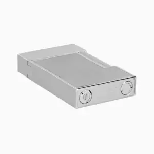 S.T. Dupont Ligne 2 Micro Diamond Head Brushed Platinum Lighter