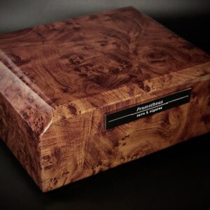 Prometheus Humidor Octagon Series Walnut 50-Cigar Size