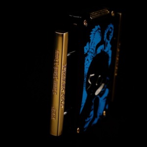 Prometheus God of Fire “Never Back Down” Cutter H - Blue on Black Lacquer