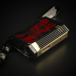 Prometheus God of Fire “Never Back Down” Magma T - Red on Black Lacquer