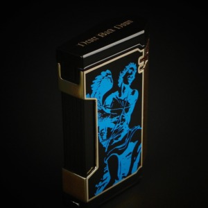 Prometheus God of Fire “Never Back Down” Magma T - Blue on Black Lacquer
