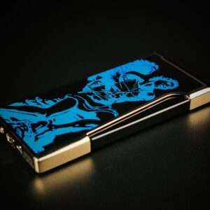 Prometheus God of Fire “Never Back Down” Retro - Blue on Black Lacquer