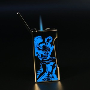 Prometheus God of Fire “Never Back Down” Retro - Blue on Black Lacquer