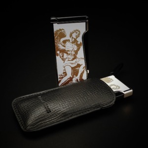 Prometheus God of Fire “Never Back Down” Retro - Gold on White Lacquer