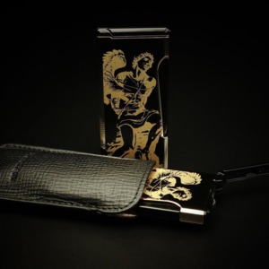 Prometheus God of Fire “Never Back Down” Retro - Gold on Black Lacquer