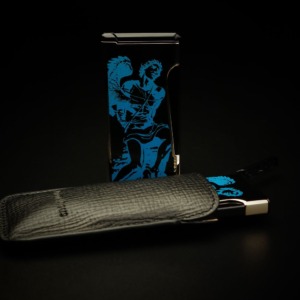 Prometheus God of Fire “Never Back Down” Retro - Blue on Black Lacquer