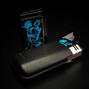 Prometheus God of Fire “Never Back Down” Magma T - Blue on Black Lacquer