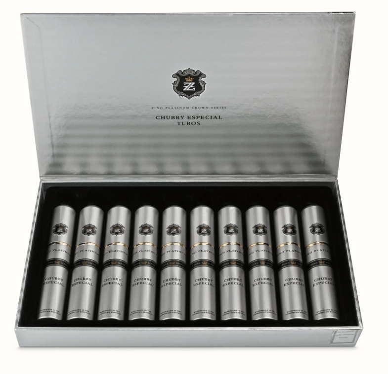 Zino Platinum Crown Chubby Especial Tubos Box of 10 Cigars Zino Platinum Crown Chubby Especial Tubos Box of 10 Cigars