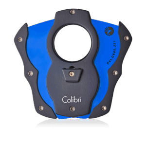 Colibri Double Guillotine Cigar Cutter (Black and Blue)