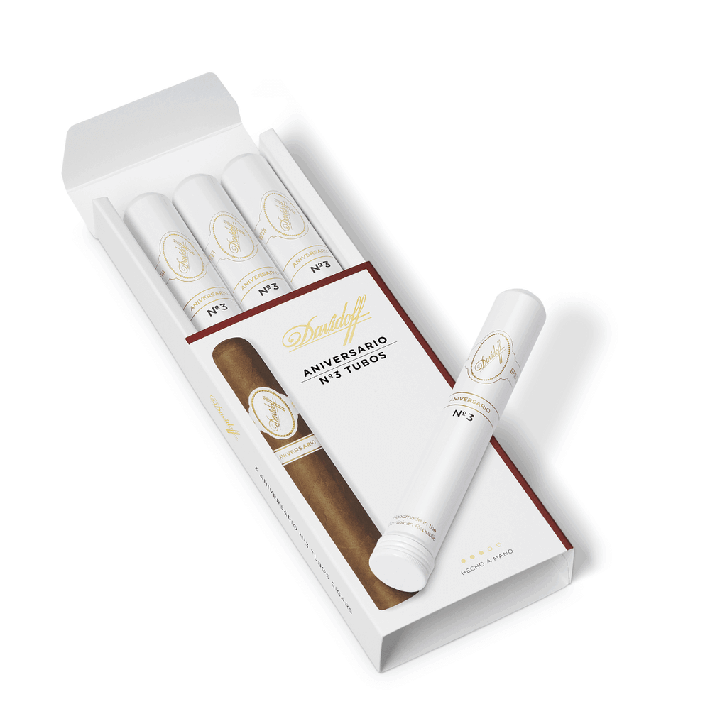 Davidoff Aniversario No. 3 Tubos - Box of 3 Cigars Davidoff Aniversario No. 3 Tubos Box of 3 Cigars