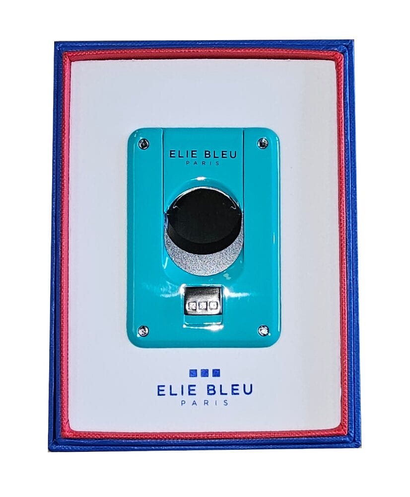 Elie Bleu Cigar Cutter Teal W/ Black Blade Elie Bleu Cigar Cutter Teal W/ Black Blade