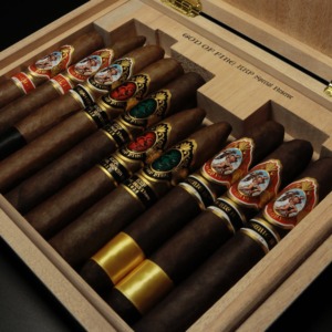 God of Fire KKP Never back Down 10 Cigar Assortment - Black Finish