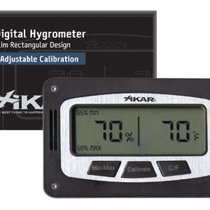 XIKAR Adjustable Rectangular Digital Hygrometer
