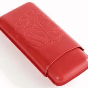 The Opus X Society Spanish Nobuk Leather Case Red