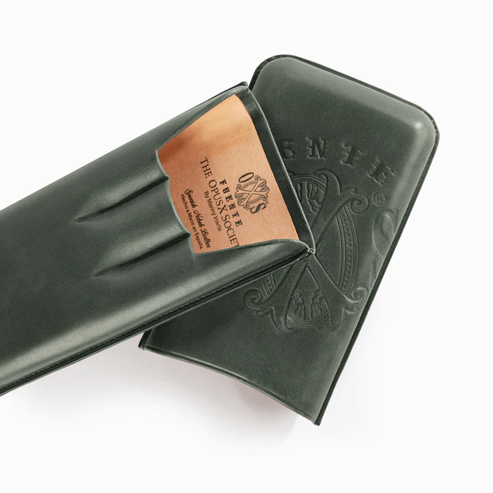 The Opus X Society Spanish Nobuk Leather Case Green The Opus X Society Spanish Nobuk Leather Case Green