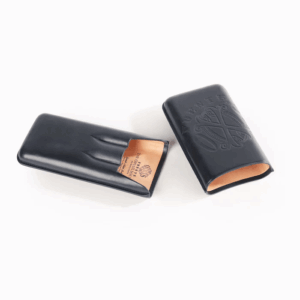 The Opus X Society Spanish Nobuk Leather Case Dark Blue