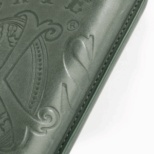 The Opus X Society Spanish Nobuk Leather Case Green