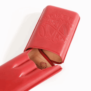 The Opus X Society Spanish Nobuk Leather Case Red